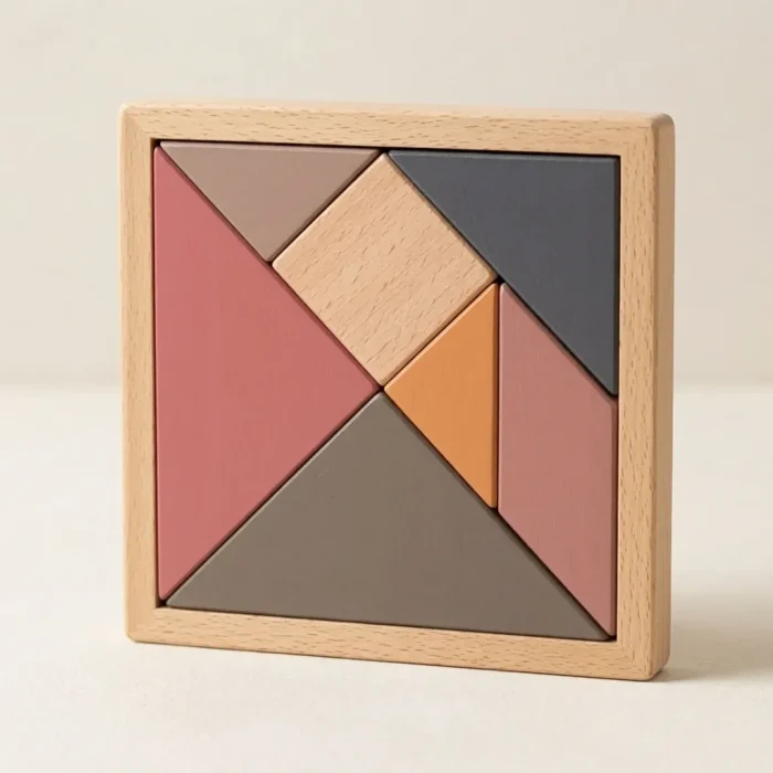 7-Teile Holz Tangram