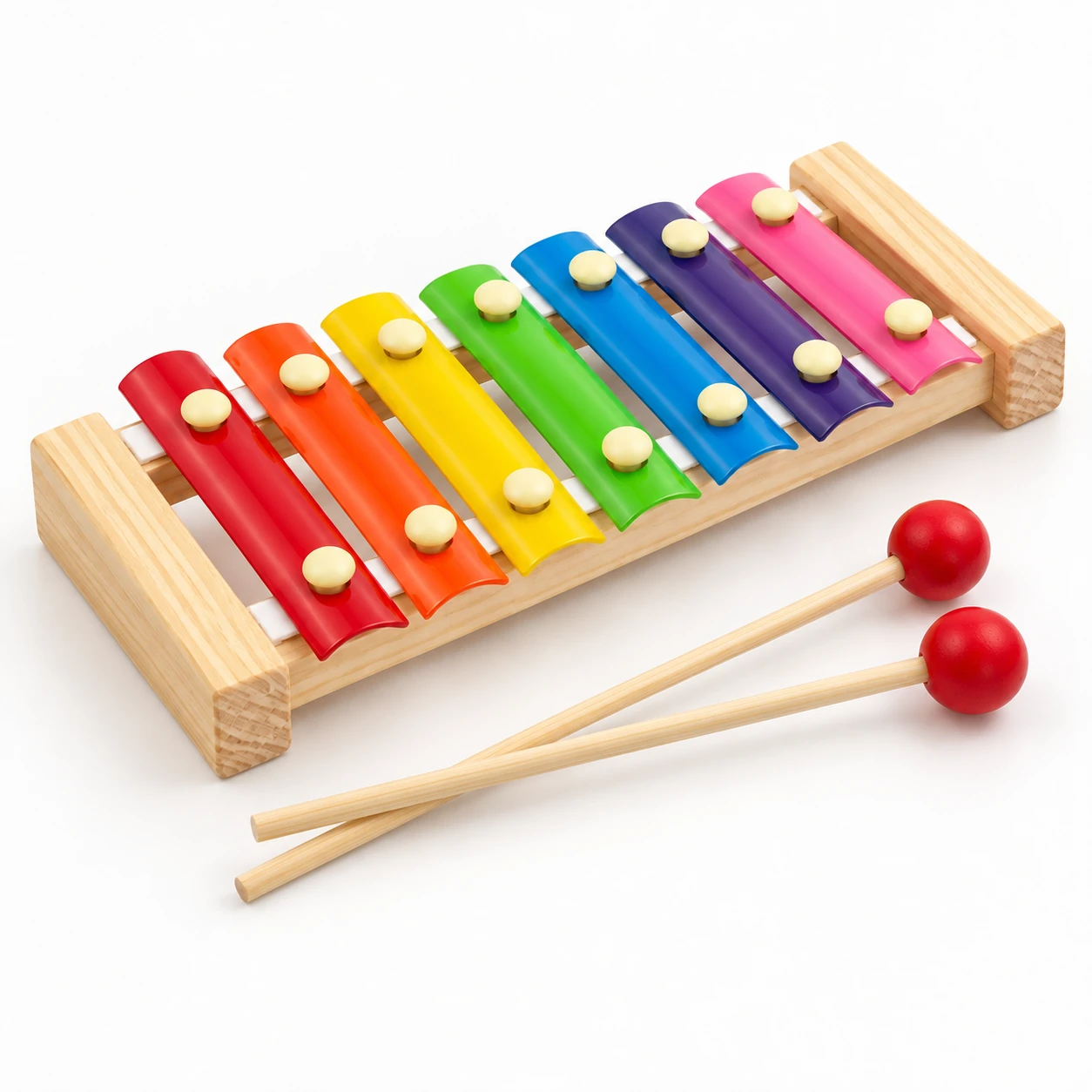 Buntes Holz-Xylophon mit 8 Tönen